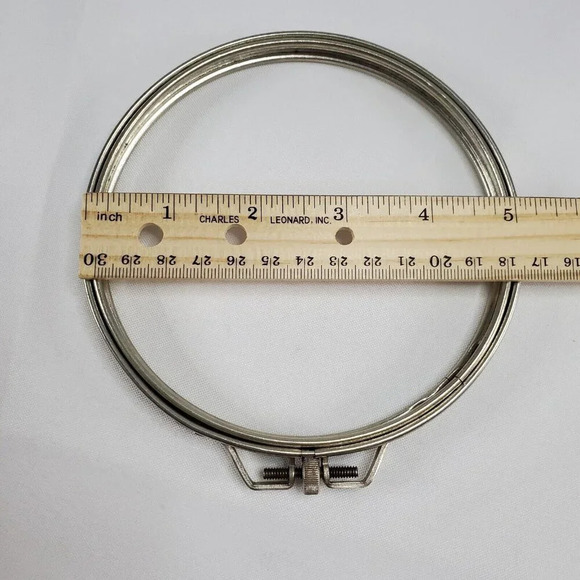 VTG Boye 5” Metal Embroidery Hoop Needle Point Adjustable Screw USA - Picture 5 of 9